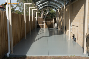 Garage floor painting